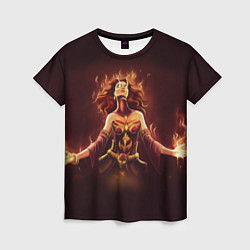 Женская футболка Lina: Hell Flame