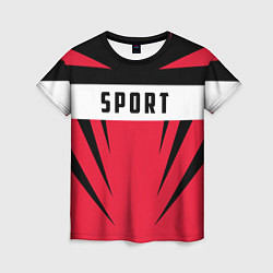 Женская футболка Sport: Red Style