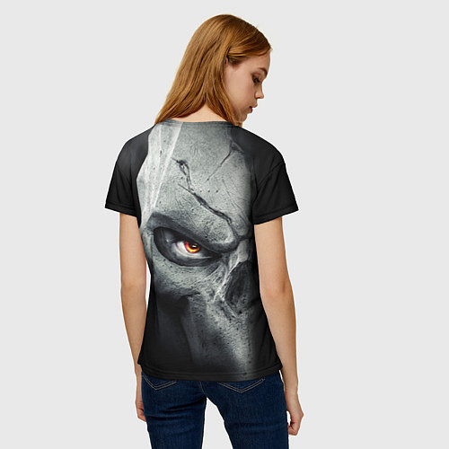 Женская футболка Darksiders Skull / 3D-принт – фото 4