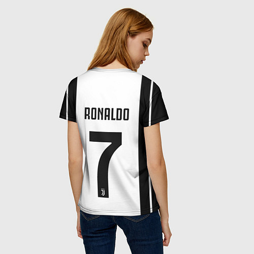 Женская футболка FC Juventus: Ronaldo 18-19 / 3D-принт – фото 4