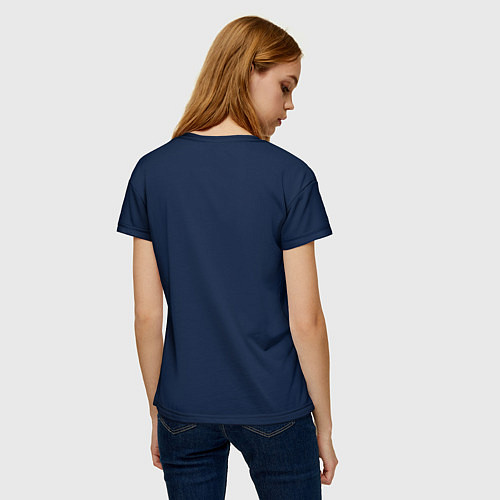 Женская футболка Marshmello: Blue Liquid / 3D-принт – фото 4