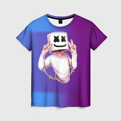 Женская футболка Marshmello Peace