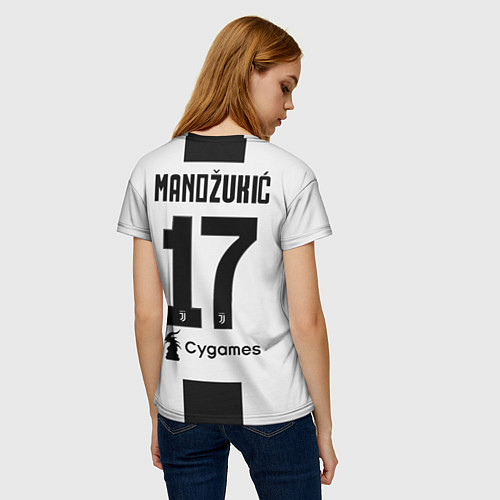 Женская футболка Mandzukic home 18-19 / 3D-принт – фото 4