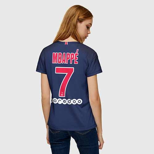 Женская футболка Mbappe home 18-19 / 3D-принт – фото 4