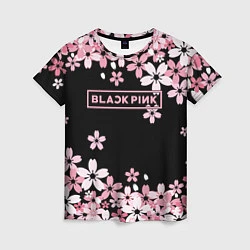 Женская футболка Black Pink: Pink Sakura