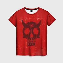 Женская футболка DOOM: Devil Skull