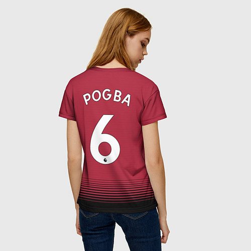 Женская футболка FC MU: Pogba 18/19 / 3D-принт – фото 4