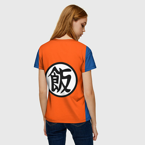 Женская футболка DBZ: Gohan Kanji Emblem / 3D-принт – фото 4