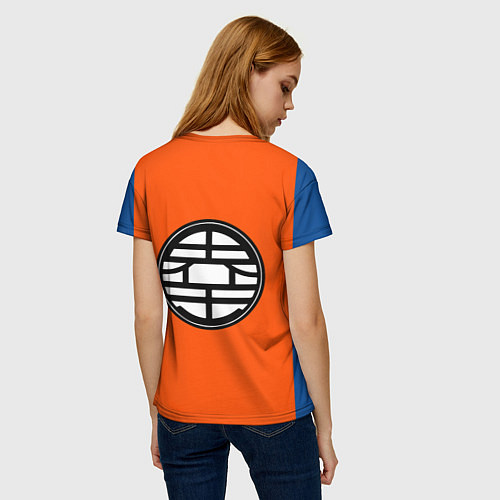 Женская футболка DBZ: Goku Emblem / 3D-принт – фото 4