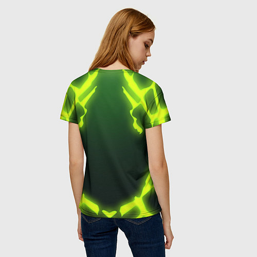 Женская футболка DOOM Covered / 3D-принт – фото 4
