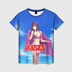 Футболка женская Senpai: Summer Girl, цвет: 3D-принт