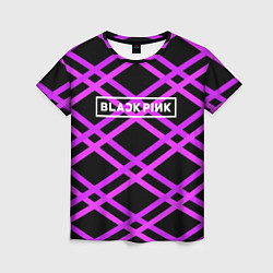 Женская футболка Black Pink: Neon Lines