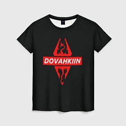 Женская футболка TES: Dovahkin