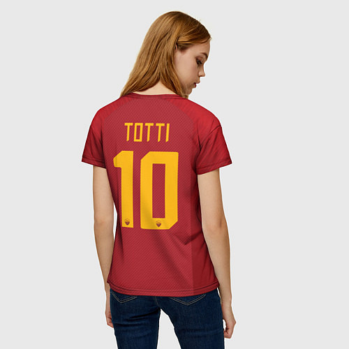 Женская футболка Totti legend 18-19 / 3D-принт – фото 4