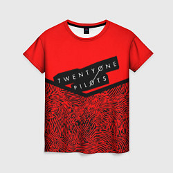 Женская футболка 21 Pilots: Red Pattern
