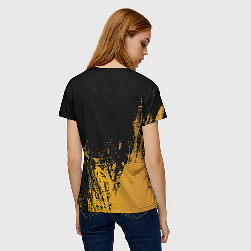 Женская футболка PUBG: Yellow Colour / 3D-принт – фото 4
