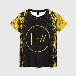 Футболка женская 21 Pilots: Yellow & Black, цвет: 3D-принт