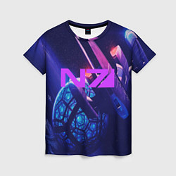 Женская футболка N7: Neon Space