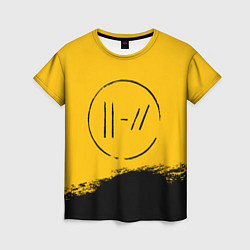 Футболка женская 21 Pilots: Yellow Logo, цвет: 3D-принт