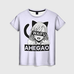 Женская футболка Ahegao Waifu