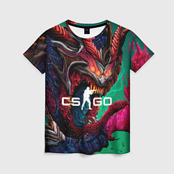 Женская футболка CS GO hyper beast skin