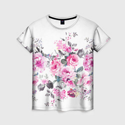 Женская футболка Розовые розы