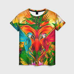 Женская футболка Яркие тропики