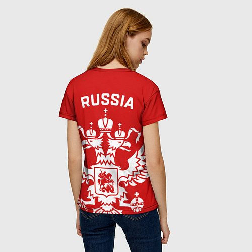 Женская футболка Red Russia / 3D-принт – фото 4