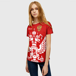 Футболка женская Red Russia, цвет: 3D-принт — фото 2