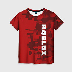 Футболка женская ROBLOX: Red Camo, цвет: 3D-принт