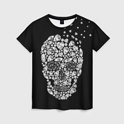 Футболка женская Diamond Skull, цвет: 3D-принт