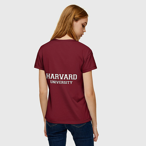 Женская футболка Harvard University / 3D-принт – фото 4