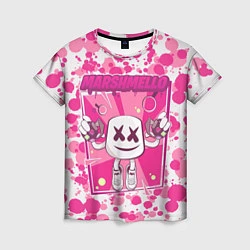 Женская футболка Marshmello: Pink Fashion