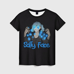 Женская футболка Sally Face: Blue Magic