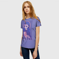 Футболка женская Sally Face: Violet Halo, цвет: 3D-принт — фото 2