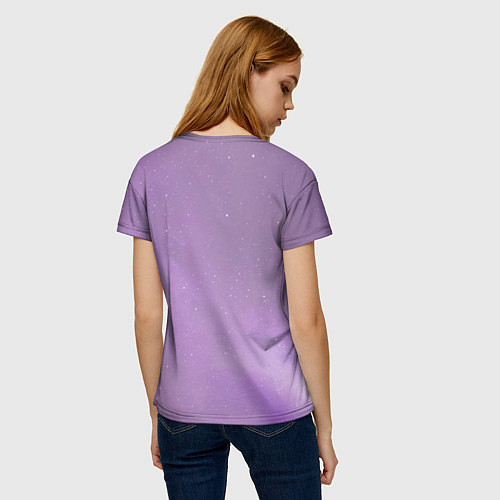 Женская футболка Billie Eilish: Violet Fashion / 3D-принт – фото 4