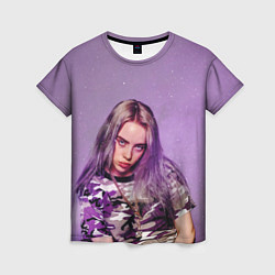 Женская футболка Billie Eilish: Violet Fashion