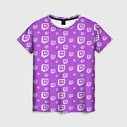 Женская футболка Twitch: Violet Pattern