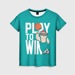 Женская футболка Play to win