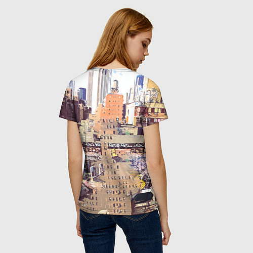 Женская футболка Billie Eilish: Street Style / 3D-принт – фото 4