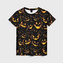 Женская футболка Тыквы на хэллоуин - паттерн