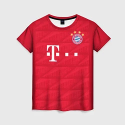 Футболка женская FC Bayern: Lewandowski Home 19-20, цвет: 3D-принт