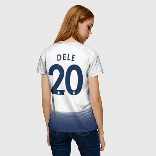 Женская футболка FC Tottenham: Dele Alli Home 18-19 / 3D-принт – фото 4