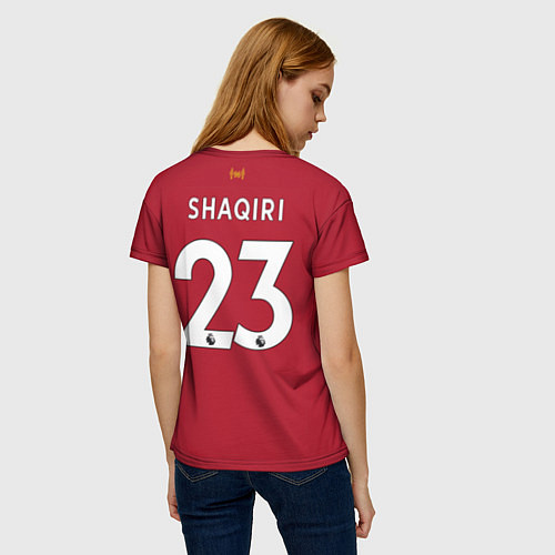 Женская футболка FC Liverpool: Shaqiri Home 19-20 / 3D-принт – фото 4