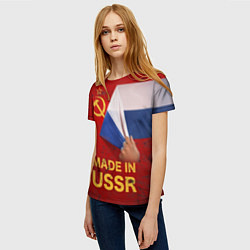 Футболка женская MADE IN USSR, цвет: 3D-принт — фото 2