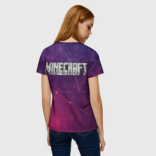 Женская футболка MINECRAFT / 3D-принт – фото 4