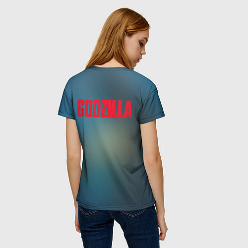 Женская футболка Godzilla Rage / 3D-принт – фото 4