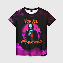 Женская футболка CYBERPUNK 2077: You're Breathtaking