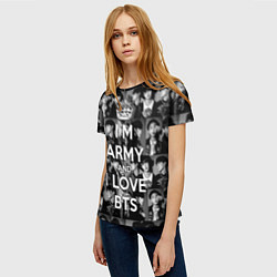 Футболка женская I am army and I lover BTS, цвет: 3D-принт — фото 2