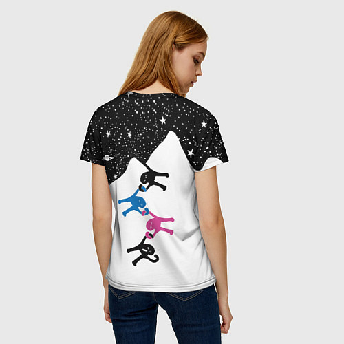 Женская футболка Ъуъ съука скалолазы / 3D-принт – фото 4